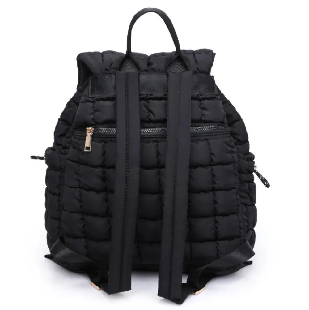 Backpacks^Urban Expressions Allston - Quilted Nylon Puffer Backpack Black