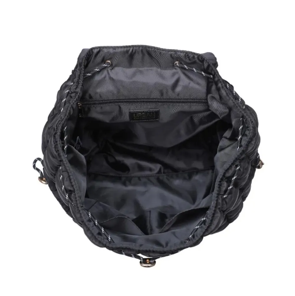 Backpacks^Urban Expressions Allston - Quilted Nylon Puffer Backpack Black