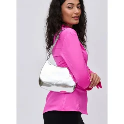 Shoulder Bags|Hobo^Urban Expressions Bea - Mirror Metallic Evening Bag
