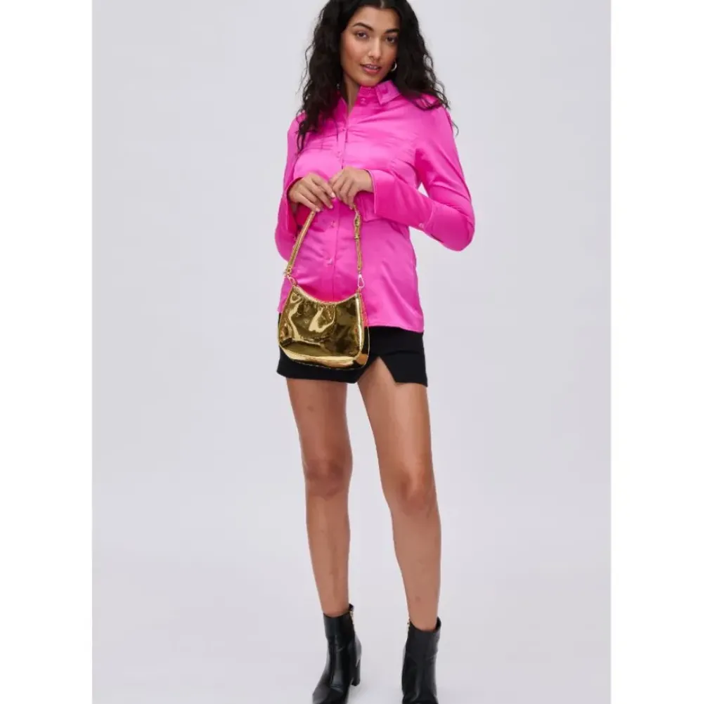 Shoulder Bags|Hobo^Urban Expressions Bea - Mirror Metallic Evening Bag