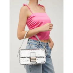 Shoulder Bags|Hobo^Urban Expressions Bronx Crossbody Silver