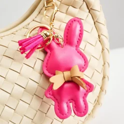 Bag Charms & Keychains^Urban Expressions Bunnie Keychain Charm Pink