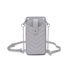 Cell Phone Bags|Crossbody^Urban Expressions Claire - Chevron Stitch Cell Phone Crossbody