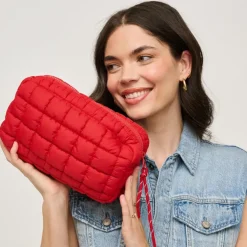 Make-up Bags & Pouches^Urban Expressions Cloud Nine - Quilted Puffer Nylon Cosmetic Pouch