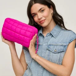 Make-up Bags & Pouches^Urban Expressions Cloud Nine - Quilted Puffer Nylon Cosmetic Pouch
