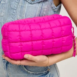 Make-up Bags & Pouches^Urban Expressions Cloud Nine - Quilted Puffer Nylon Cosmetic Pouch