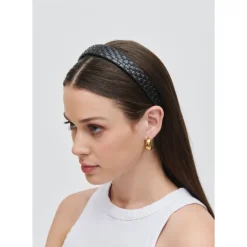 Headbands & Scrunchies^Urban Expressions Embossed Woven Vegan Leather Headband Headband
