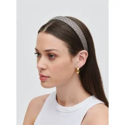 Headbands & Scrunchies^Urban Expressions Embossed Woven Vegan Leather Headband Headband