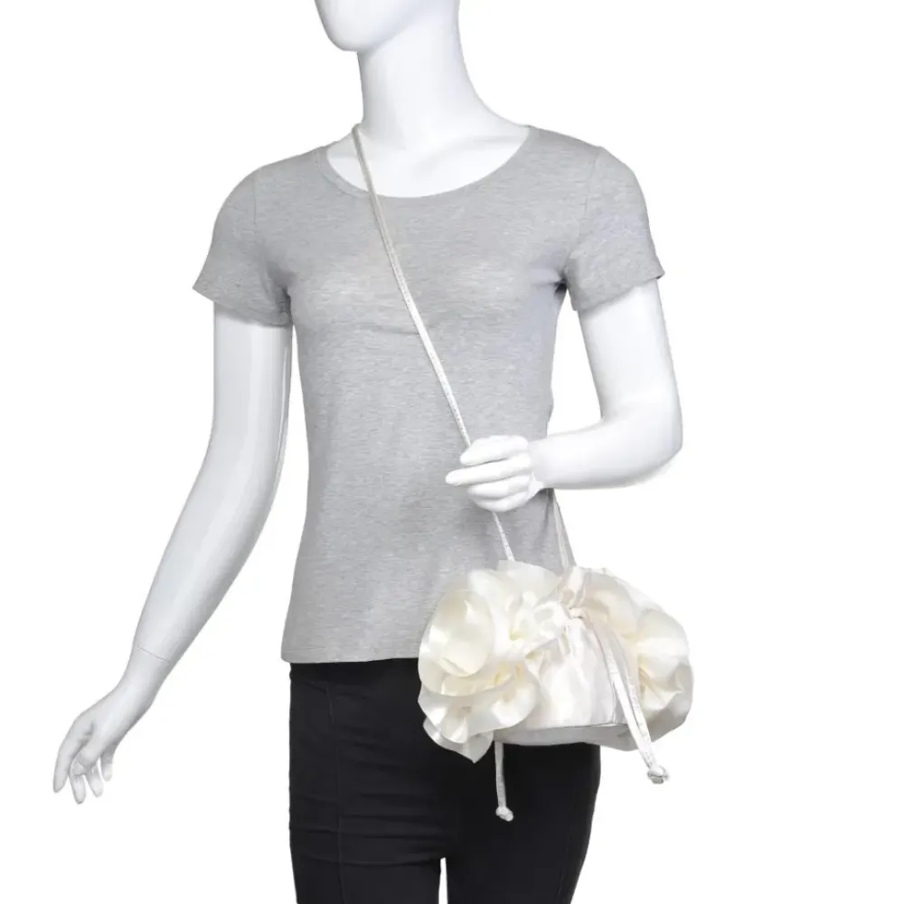 Clutches^Urban Expressions Fleur Luxe Evening Bag Ivory
