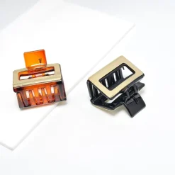 Hair Clips & Claws^Urban Expressions Geometric Metallic Plated Hair Claw - 2 Pack Hair Claw