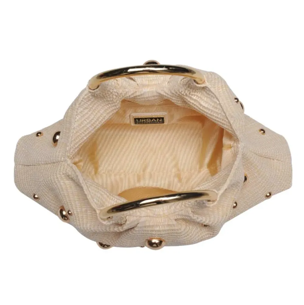 Clutches^Urban Expressions Harper - Straw Studded Evening Bag