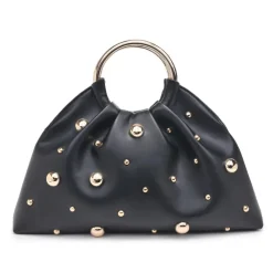 Clutches^Urban Expressions Harper - Studded Clutch Black