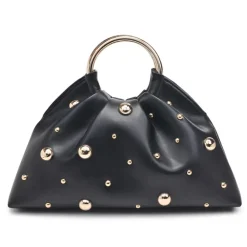 Clutches^Urban Expressions Harper - Studded Clutch Black