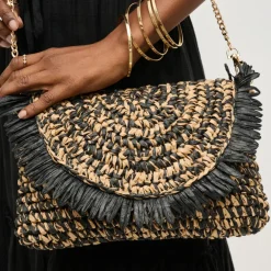 Clutches^Urban Expressions Katia Clutch BlackNatural