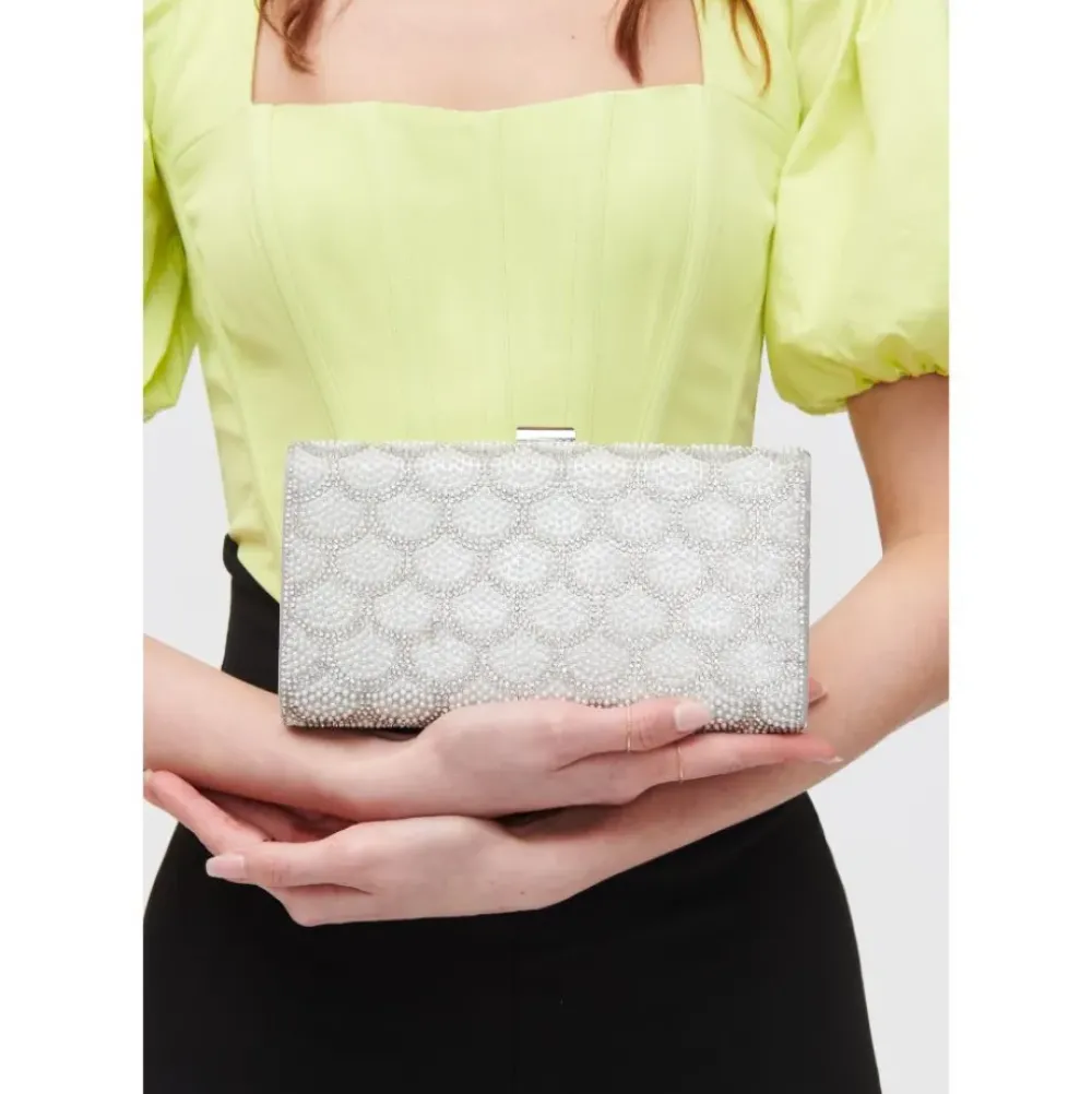 Clutches^Urban Expressions Latasha Evening Bag Silver