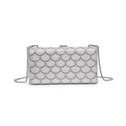 Clutches^Urban Expressions Latasha Evening Bag Silver