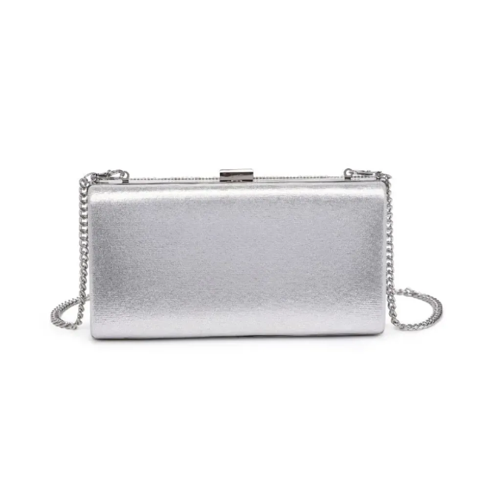 Clutches^Urban Expressions Latasha Evening Bag Silver