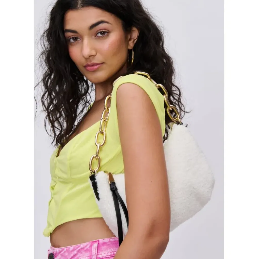 Shoulder Bags|Hobo^Urban Expressions Mesa - Sherpa Crossbody IvoryBlack