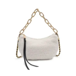 Shoulder Bags|Hobo^Urban Expressions Mesa - Sherpa Crossbody IvoryBlack