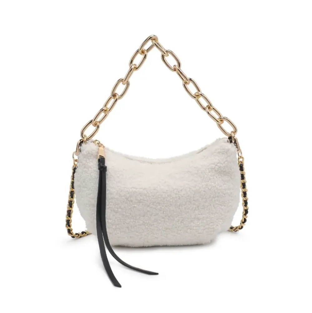 Shoulder Bags|Hobo^Urban Expressions Mesa - Sherpa Crossbody IvoryBlack