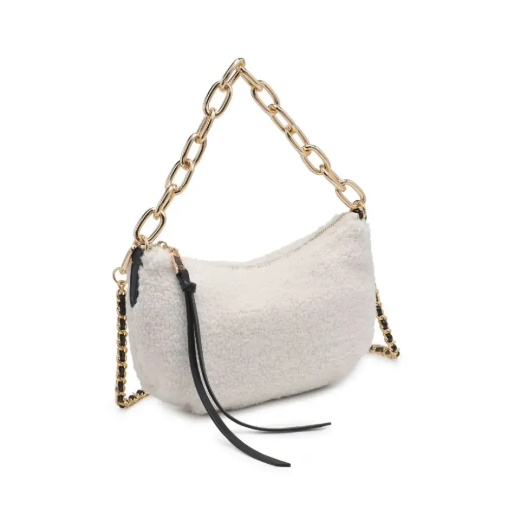 Shoulder Bags|Hobo^Urban Expressions Mesa - Sherpa Crossbody IvoryBlack