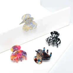 Hair Clips & Claws^Urban Expressions Mini Hair Claw - Assorted 4 Pack Hair Claw BlackMidnightCreamFuchsia