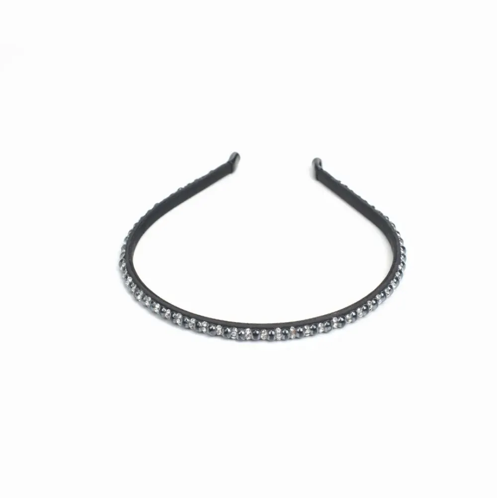 Headbands & Scrunchies^Urban Expressions Narrow Rhinestone Headband Headband Black