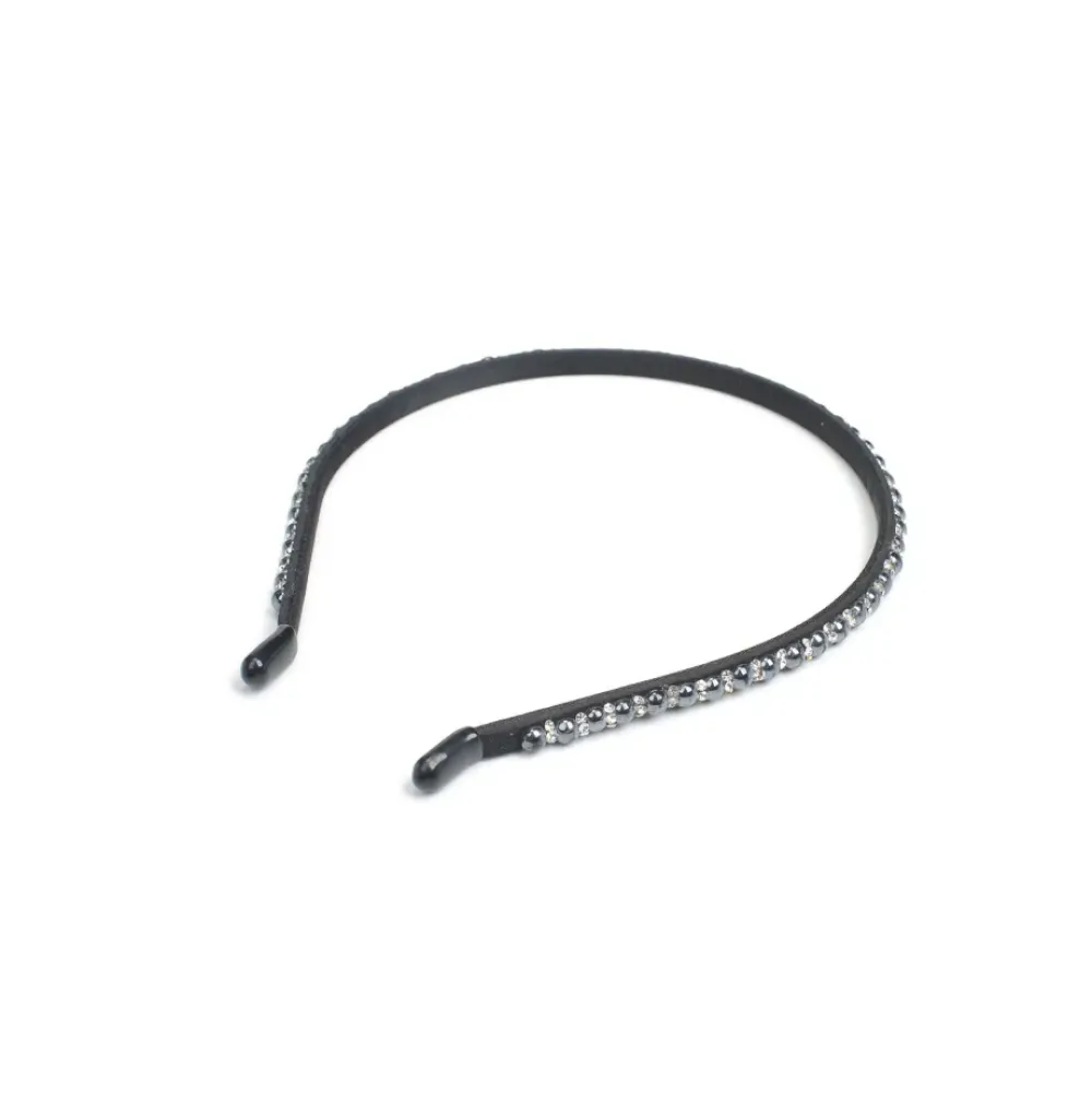 Headbands & Scrunchies^Urban Expressions Narrow Rhinestone Headband Headband Black