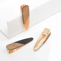 Hair Clips & Claws^Urban Expressions Retro Wood Grain Hair Clip - Assorted 3 Pack Hair Clip