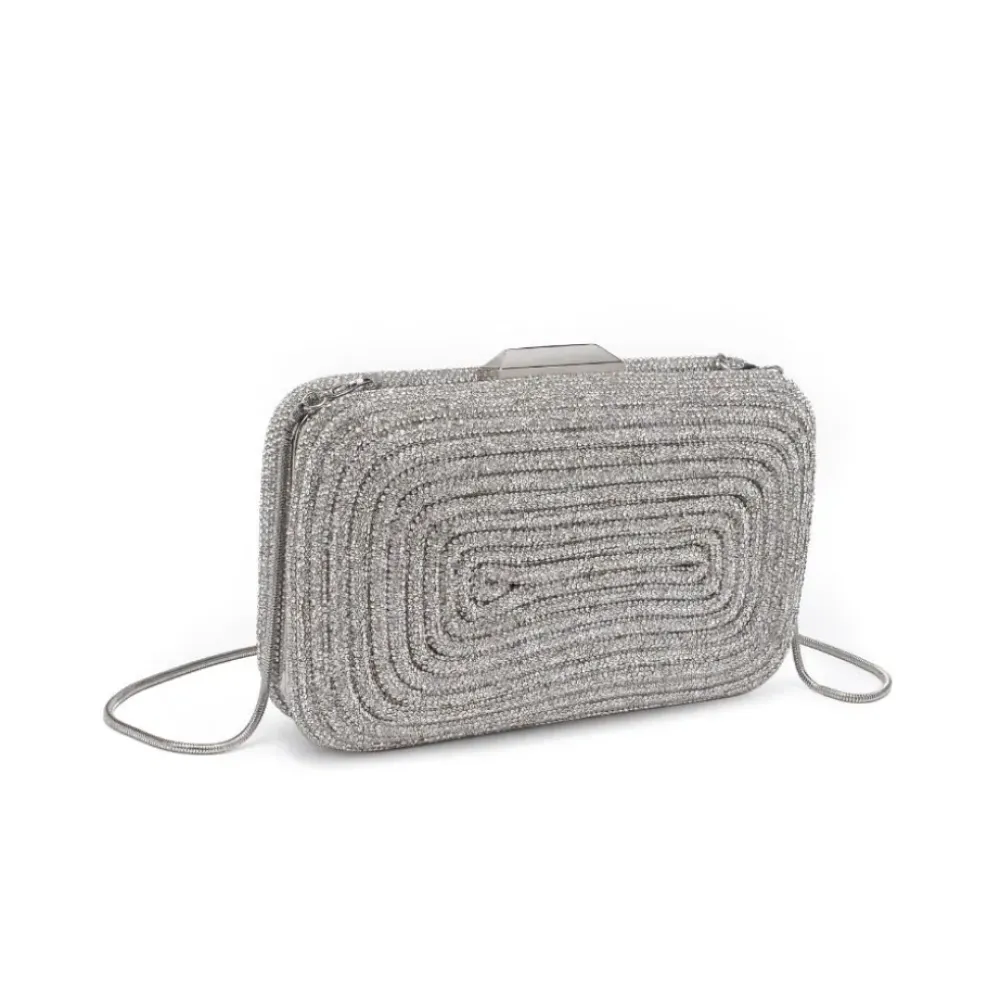 Clutches^Urban Expressions Shireen Evening Bag Silver