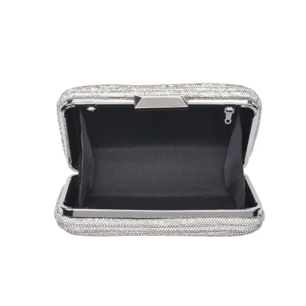 Clutches^Urban Expressions Shireen Evening Bag Silver