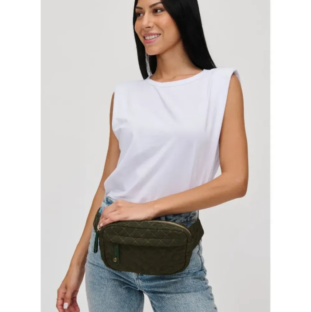 Belt Bags^Urban Expressions Teo - Quilted Nylon Belt Bag