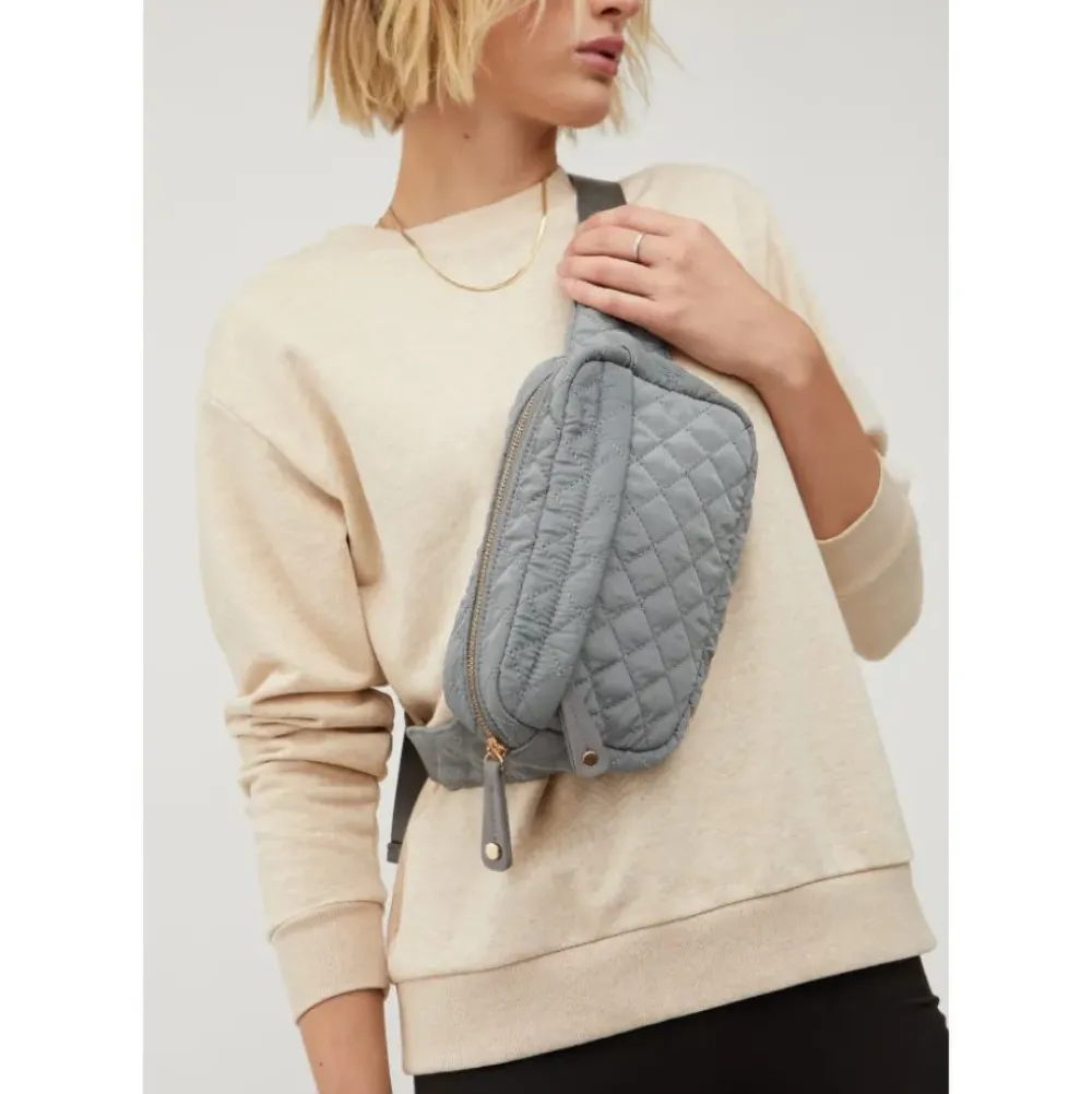 Belt Bags^Urban Expressions Teo - Quilted Nylon Belt Bag