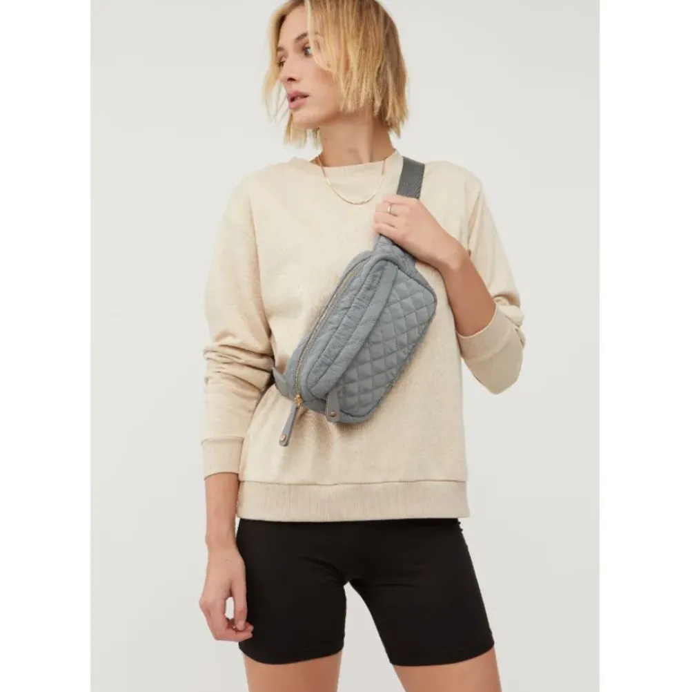 Belt Bags^Urban Expressions Teo - Quilted Nylon Belt Bag