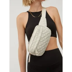 Belt Bags^Urban Expressions Teo - Quilted Nylon Belt Bag