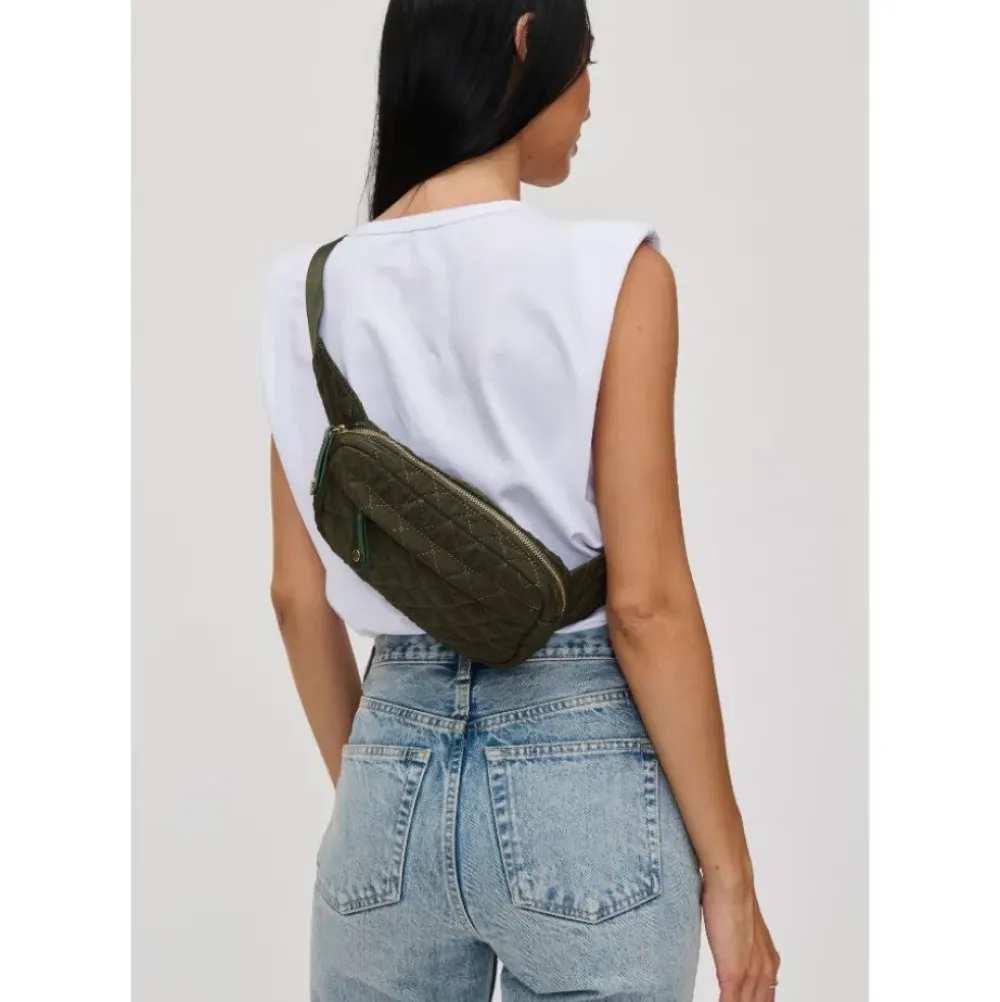 Belt Bags^Urban Expressions Teo - Quilted Nylon Belt Bag