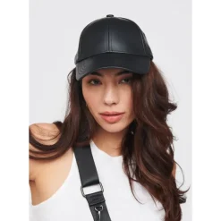 Hats^Urban Expressions Vegan Leather Baseball Hat Baseball Cap