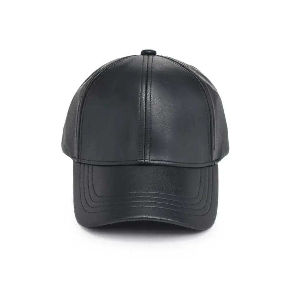 Hats^Urban Expressions Vegan Leather Baseball Hat Baseball Cap
